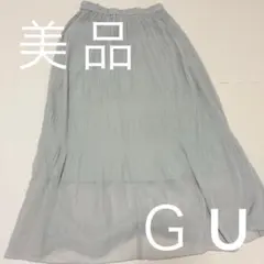 【美品】GU フレアスカート Sサイズ ライトピンク