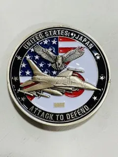 米空軍　嘉手納基地　ファイティング・ファルコンズ コイン　三沢基地 米空軍 嘉手納基地 ファイティング・ファルコンズ コイン 三沢