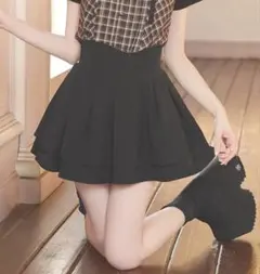 ミシェルマカロン殿堂入り!! 美脚になれるスカート♡インナーパンツ付き／Mサイズ