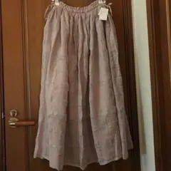 ★新品タグ付★SM2★ラメ糸チェック脇リボンスカート