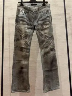 00s luv maison coated flare denim デニムのサムネイル
