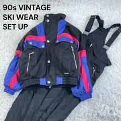 90s Vintage オンヨネ スキーウェア 上下セット 日本製 レディースM