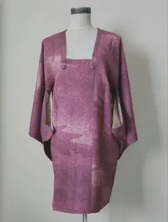 着物　道行コート　 スパークルパターン 　ヴィンテージ　レトロ