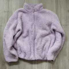 UNIQLO キッズ フリースジャケット 140cm ラベンダー