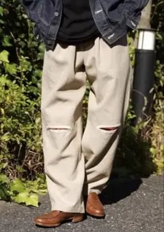 完売❗️シシクイ shishikui ワークパンツ ベージュ M - メルカリ