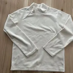 UNIQLO キッズ リブ モックネック 長袖カットソー 140