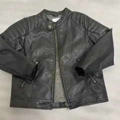 ZARA キッズ バイカージャケット 110サイズ ブラック