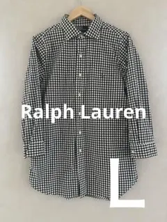 ポロ ラルフローレン メンズシャツ　ギンガムチェック柄　Ｌ