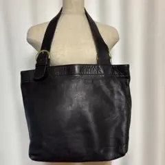 ✨美品✨オールドコーチ トートバッグ ワンショルダー A4 レザー 黒