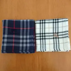 BURBERRY バーバリー チェック柄ハンカチ 2枚セット