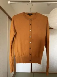 ユニクロ　ウールマスタード カーディガン Mサイズ