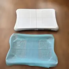【ジャンク品】バランスWiiボード 水色カバー付き 動作未確認 電池液漏れあり