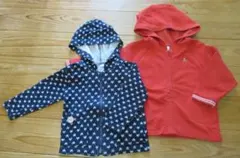 西松屋 星柄　ベビーギャップ クマ刺繡　フルジップパーカー　80　セット