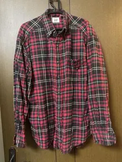 【送料無料&24時間以内に発送】 GAP チェック柄 長袖ネルシャツ L