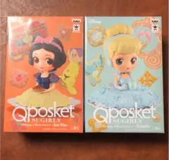 Qposket　ディズニー　フィギュア　白雪姫　シンデレラ　レアカラー　Ｂカラー