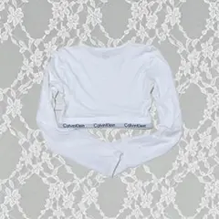 Calvin Klein クロップド丈 ロングスリーブトップス