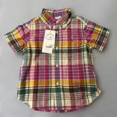 新品未使用　Ralph Lauren 半袖チェックシャツ 12M