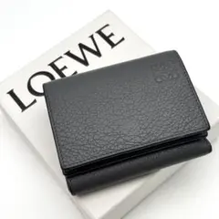 極美品✨ロエベ アナグラム トライフォールドウォレット 三つ折り財布 レザー