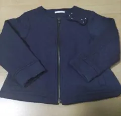 GU　キルティング　ノーカラー　ジャケット　110cm