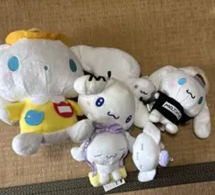 シナモロール ぬいぐるみ6体セットとトレイ