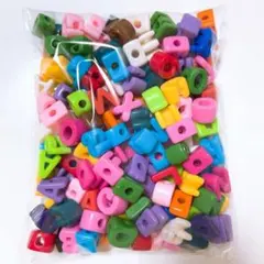 大袋約500g パラコードビーズ　アルファベットビーズ