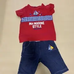 MIKI HOUSE マリンスタイル 上下セット 90cmのサムネイル