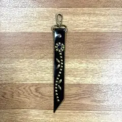 スタッズキーホルダー　本革　黒　ハンドメイド　アメカジ HTC CALEE 風