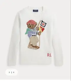 未使用 ポロベア 完売 ビッグポニー コットンリネンセーター L XL