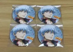 銀魂 マルイ 片面花柄和装 グリッター缶バッジ 坂田銀時 購入特典
