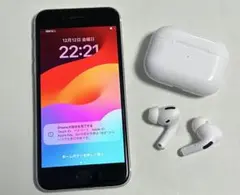 iPhoneSEホワイト＆AirPods第2世代 ケース付き