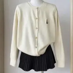 【SHEIN】レディース ベア刺繍ニットカーディガン