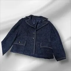 テーラードジャケット ネイビー フリーサイズ