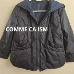 COMME CA ISM フード付きアウターブラック ネイビー　110cm