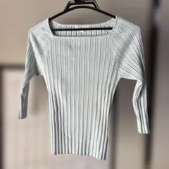 プロポーション　春ニット　Sサイズ　ライトブルー