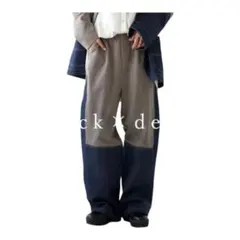 かなりお値下しました‼️ antiqua デニム切り替えパンツ