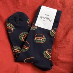 Happy Socks ハンバーガー柄 ソックス 41-46 新品　未使用のサムネイル