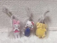サンリオ フロッキー加工 ガチャガチャ キティ ポムポムプリン マイメロ