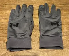 アンダーアーマー　UAストーム ライナーグローブ、グレー、Sサイズ