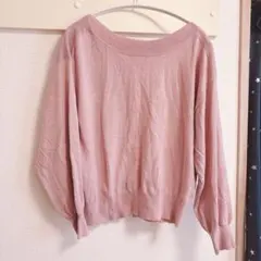 値下げしました！index バックパール調ボートネックニット