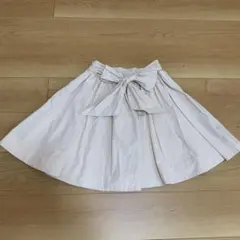 バックリボン フレアスカート