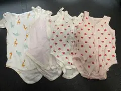 西松屋　ロンパース肌着　メッシュ　4点セット