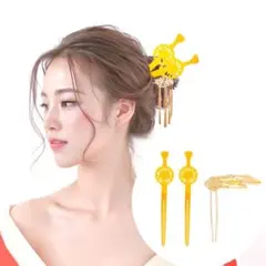 簡単！花魁風かんざしの3点セット