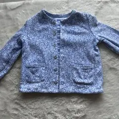 ラルフローレン 花柄ボーダー リバーシブルカーディガン　18m