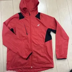 N*I様 ASICS ウィンドブレーカー レッド　部活で使用していました☆