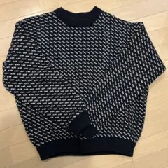 希少　ヴィンテージ　古着L.LBeanバーズアイニット