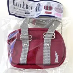 EASTBOY ミニスクールバッグマスコット3 ボルドー×グレー