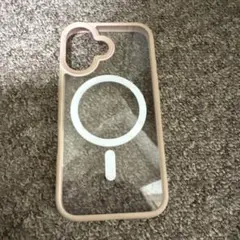iPhone16用 MagSafe対応クリアケース　ピンク