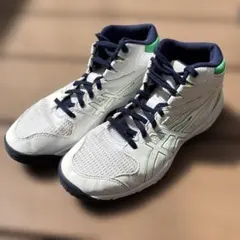 asics バスケットボールシューズ 23.5cm ホワイト/グリーン