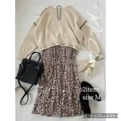 こっくりサテンスカートセット レディースまとめ売り セットアップ コーデ売り M