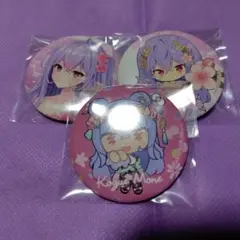 にじさんじ 梢桃音 いずれ菖蒲か杜若 HANA・BIYORI 缶バッジ